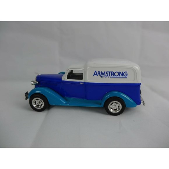 Armstrong Air 1936 Dodge die cast truck Van LIBERTY CLASSICS BANK Blue White - Picture 1 of 9